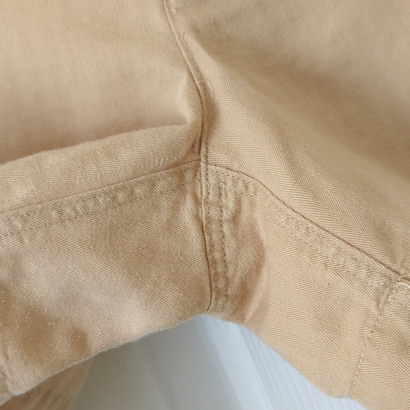 Lauren Ralph Lauren Classic Lightweight Soft Linen Blend Mid Rise Shorts Tan 2 - Picture 7 of 10